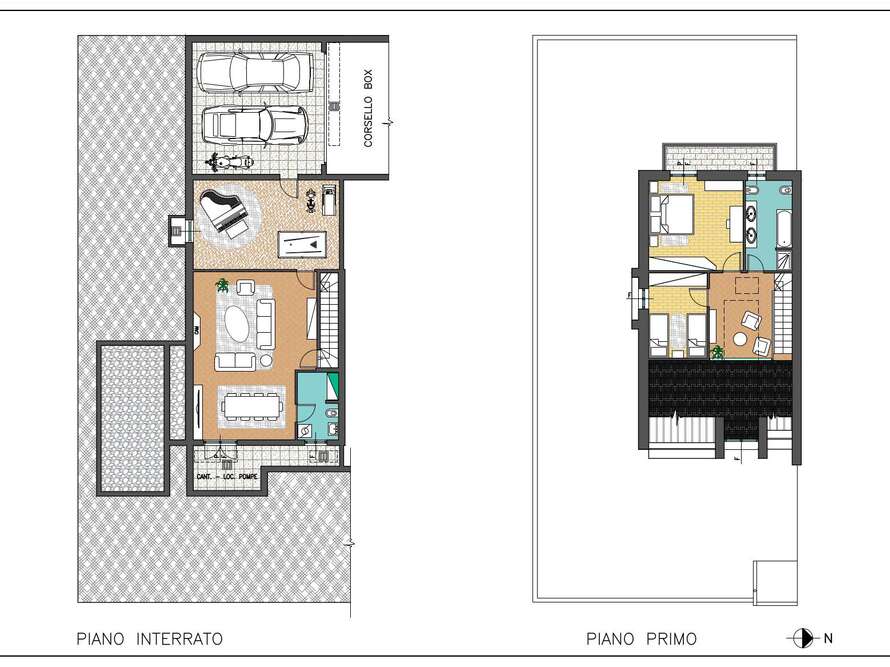 villa quadrifamiliare di 5 locali a vimercate
