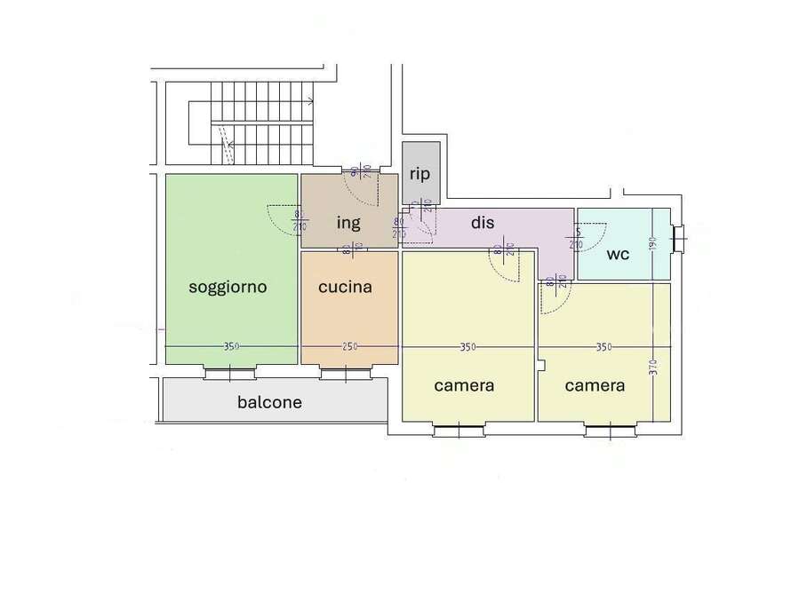appartamento di 3 locali a bellusco