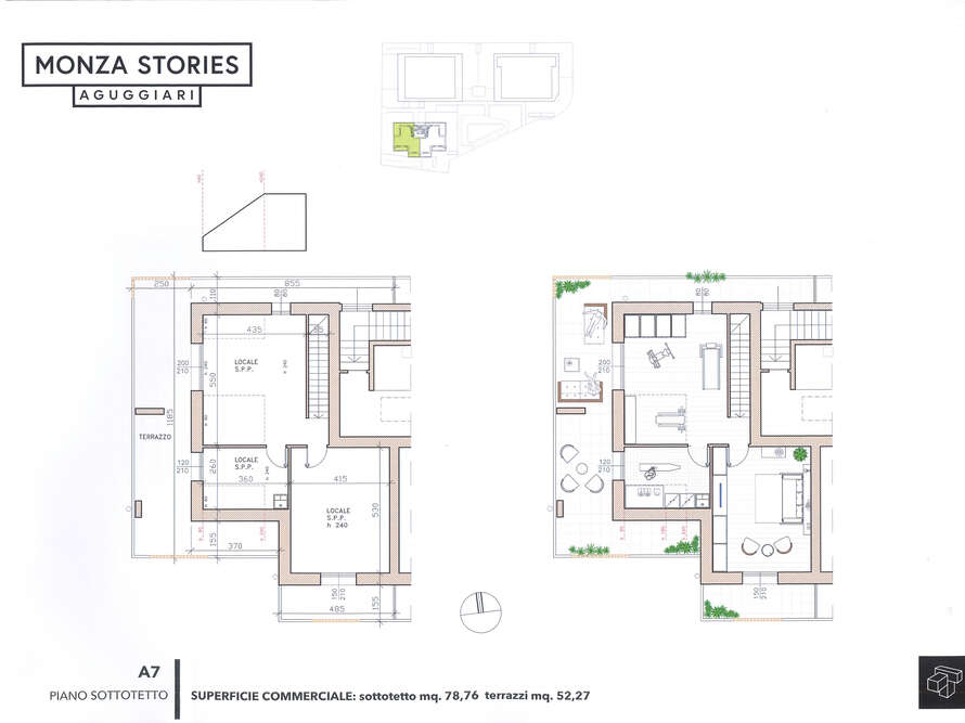 appartamento di 4 locali a monza
