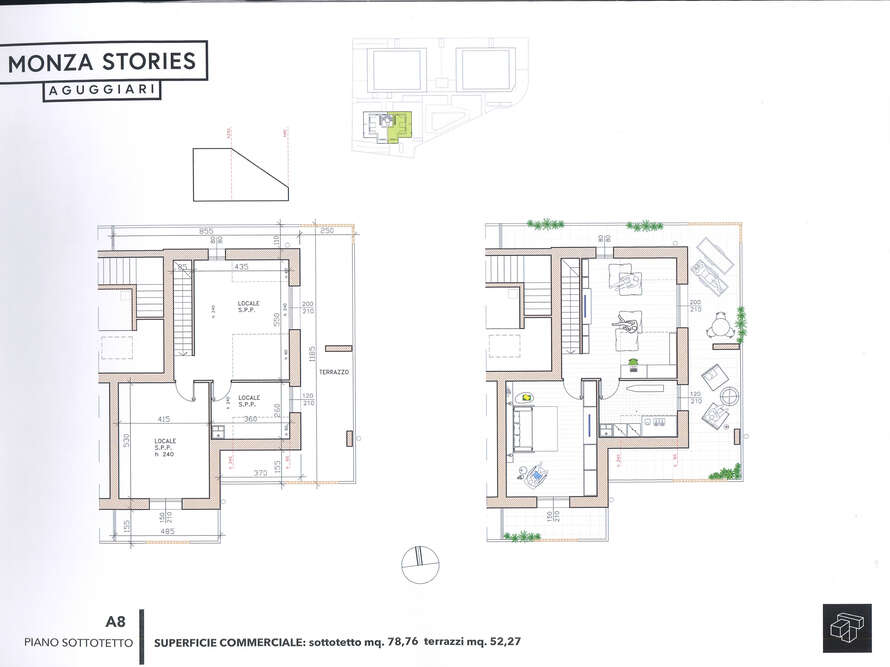 appartamento di 4 locali a monza