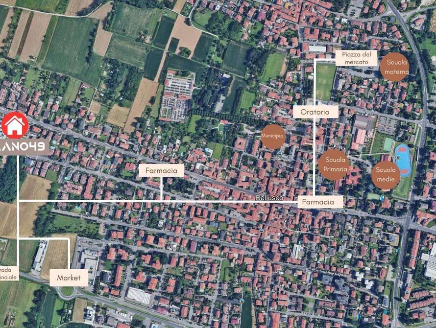 appartamento di 3 locali a bellusco