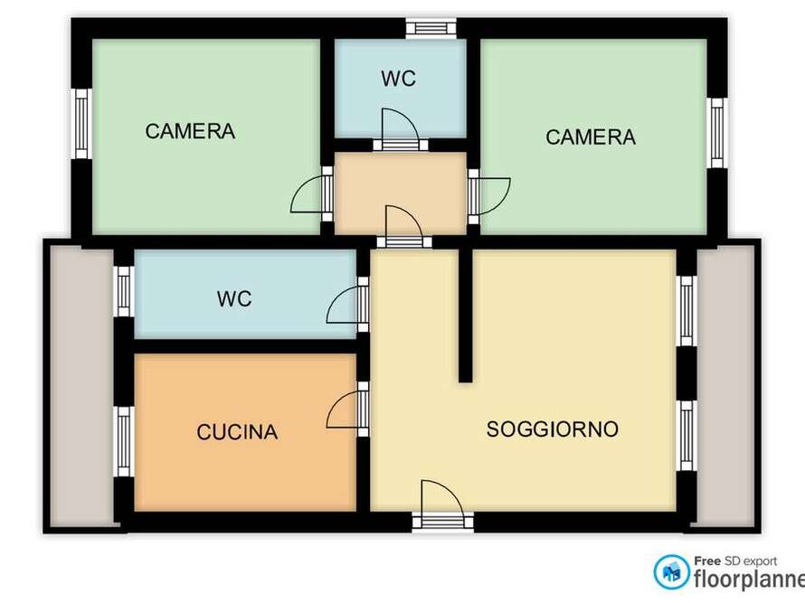 appartamento di 3 locali a bellusco