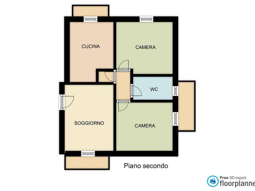 appartamento di 3 locali a bellusco