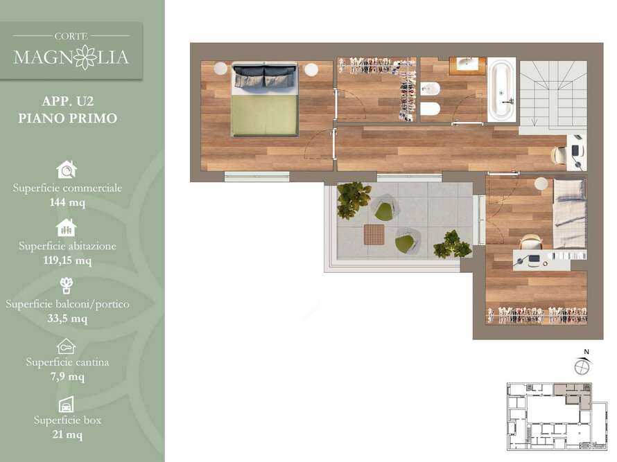 appartamento di 3 locali a lissone