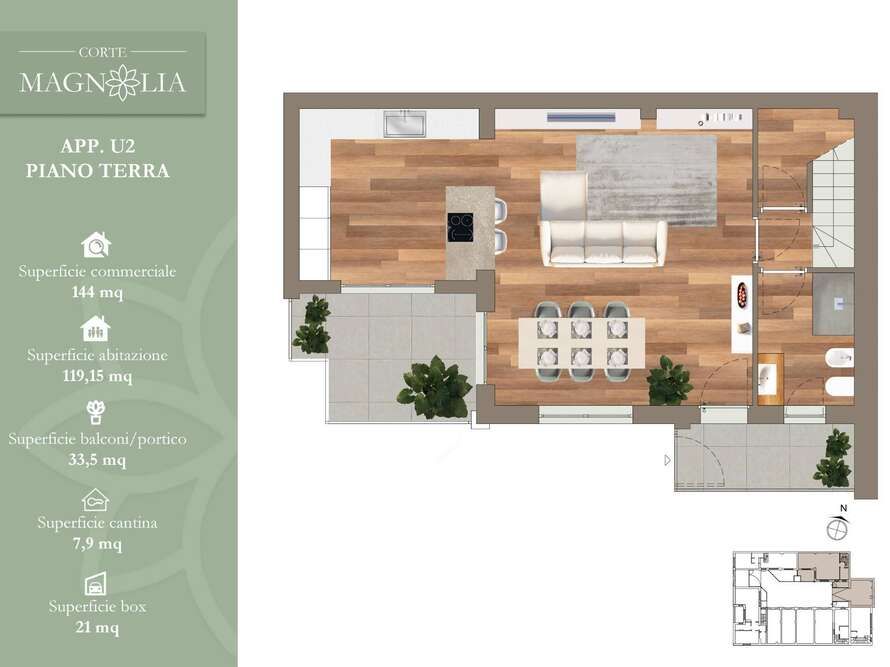 appartamento di 3 locali a lissone