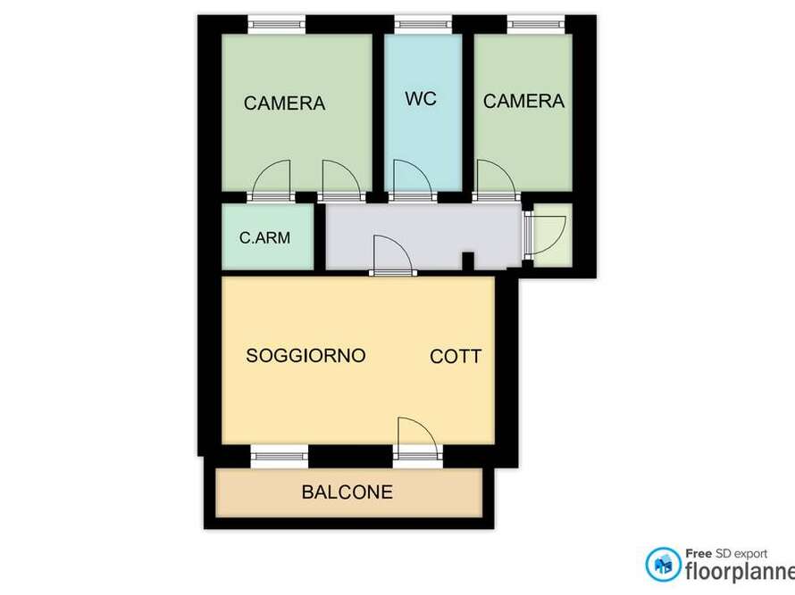 appartamento di 3 locali a sulbiate