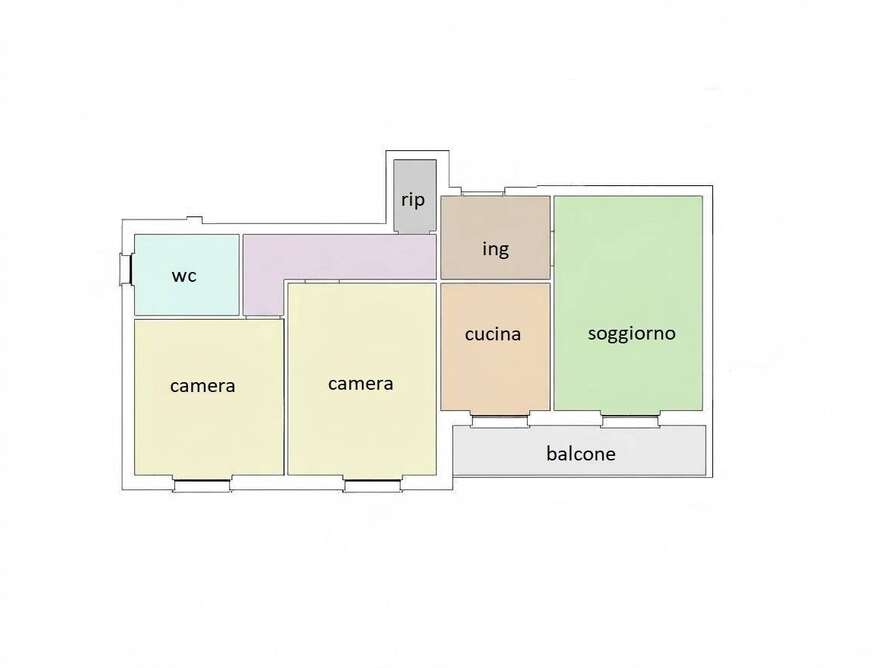 appartamento di 3 locali a bellusco