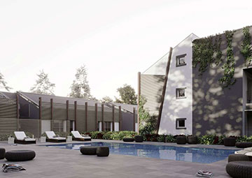 Case nuove con piscina a Usmate Velate