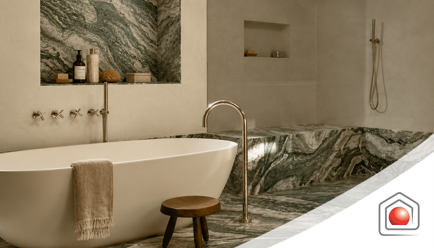 Bagni 2026: micro-wellness e nuovi materiali per uno spazio sempre più progettato per il benessere quotidiano